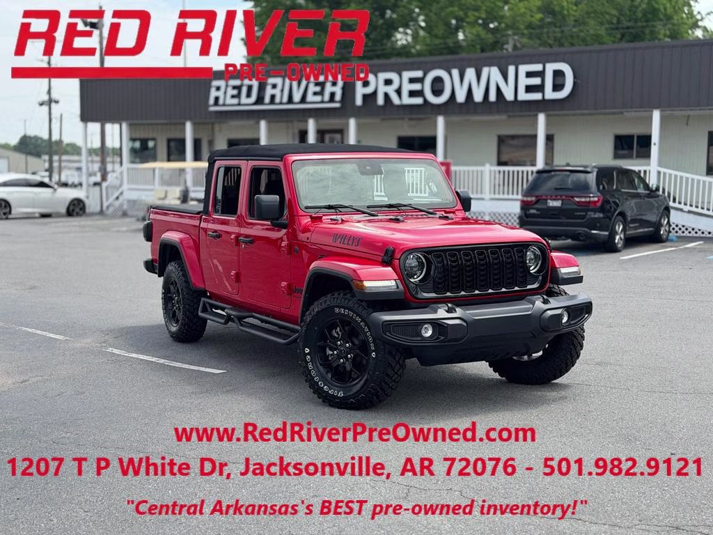 2024 Firecracker Red Clearcoat Jeep Gladiator Willys 4X4 Truck