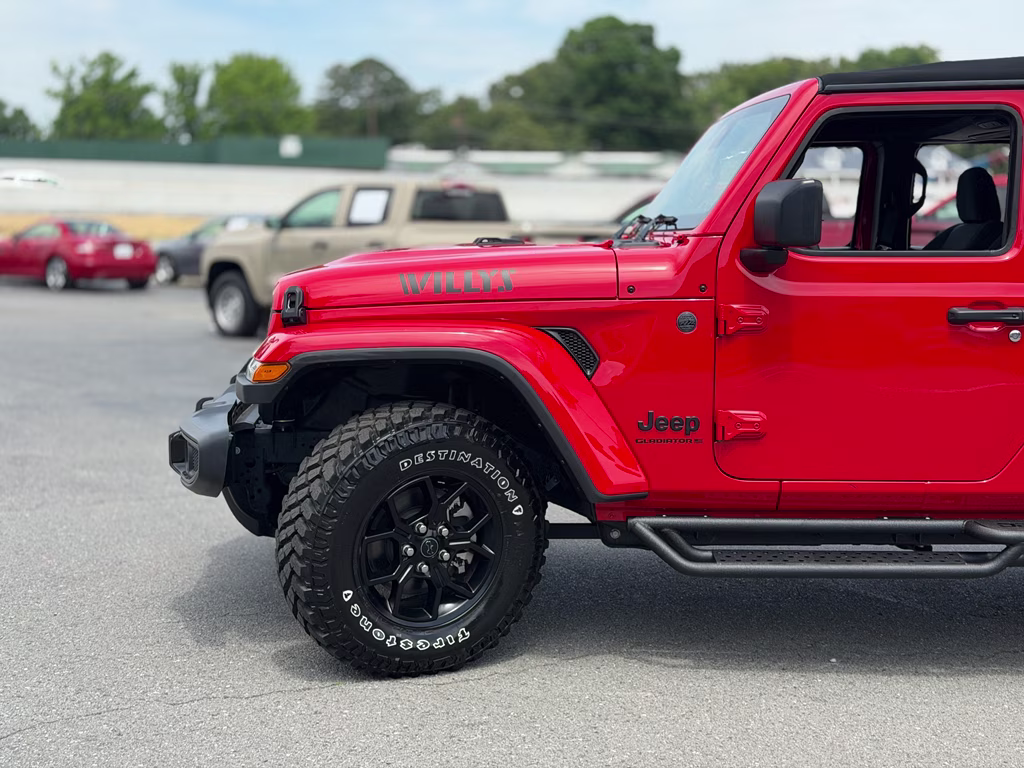 2024 Firecracker Red Clearcoat Jeep Gladiator Willys 4X4 Truck