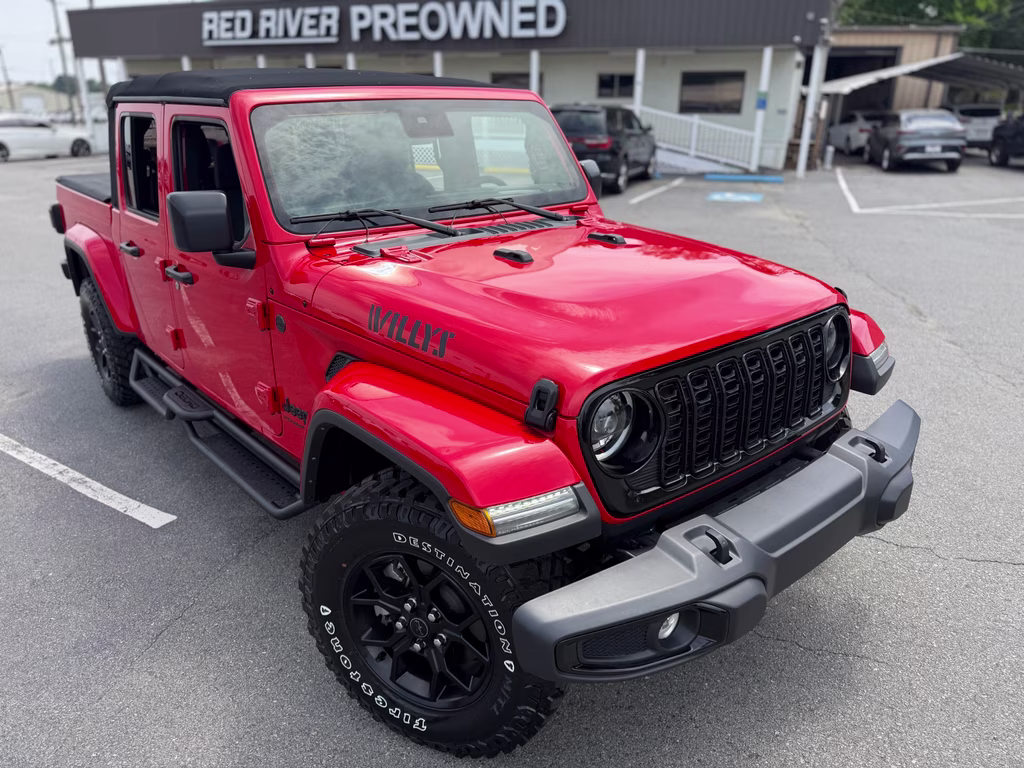 2024 Firecracker Red Clearcoat Jeep Gladiator Willys 4X4 Truck