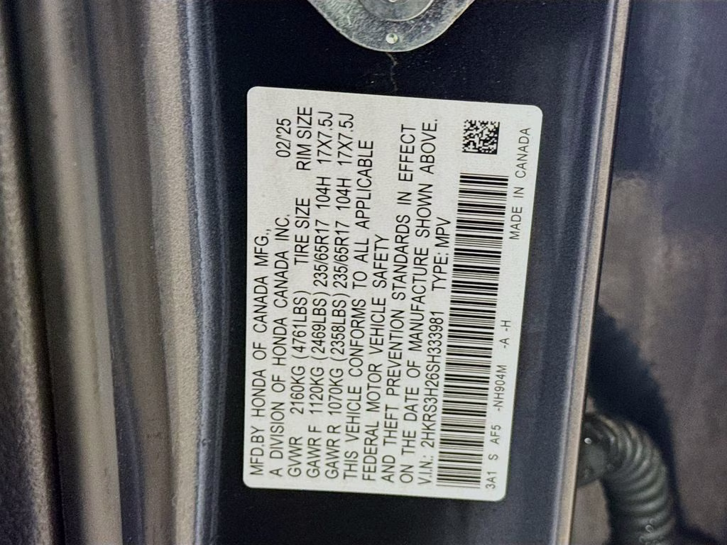 2025 Nh-904 Honda CR-V LX FWD SUV