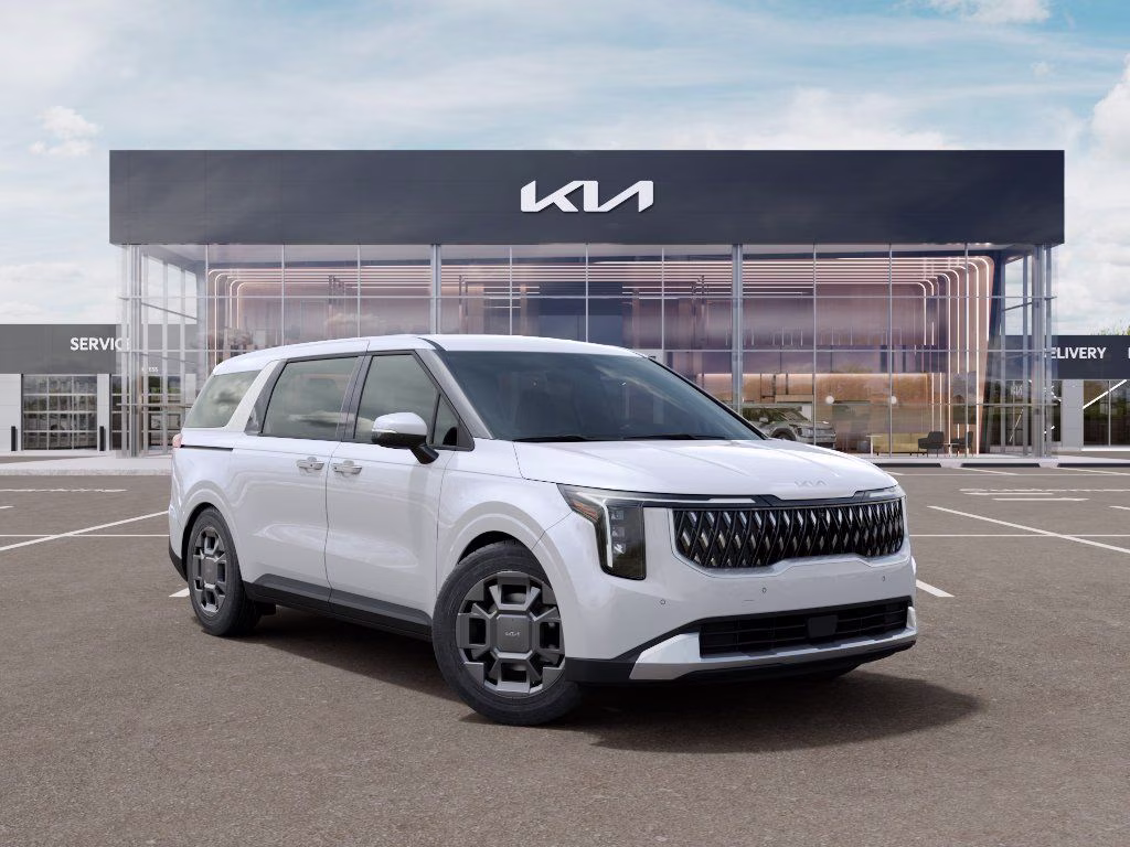 2026 Snow White Pearl Kia Carnival Hybrid EX FWD Van