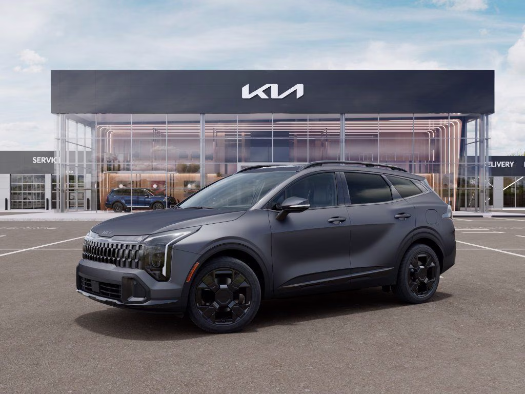 2026 Shadow Matte Gray Kia Sportage Hybrid X-Line AWD SUV