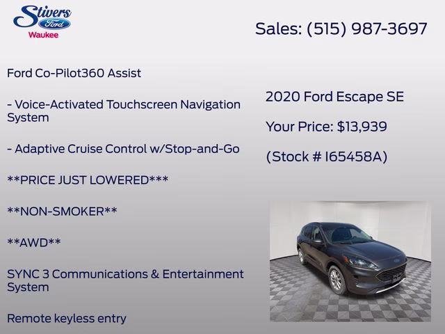 2020 Magnetic Ford Escape SE AWD SUV