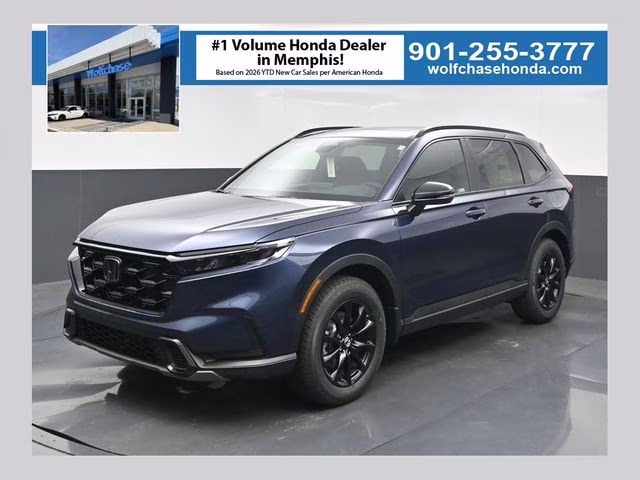 2026 Canyon River Blue Metallic Honda CR-V Hybrid Sport AWD SUV