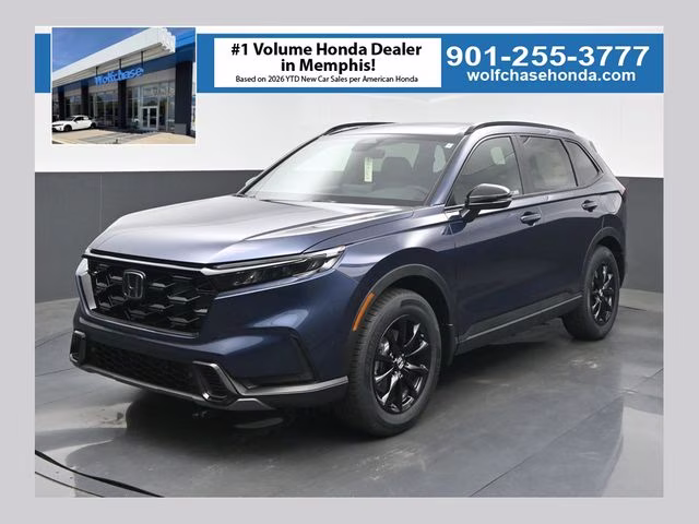 2026 Canyon River Blue Metallic Honda CR-V Hybrid Sport-L AWD SUV