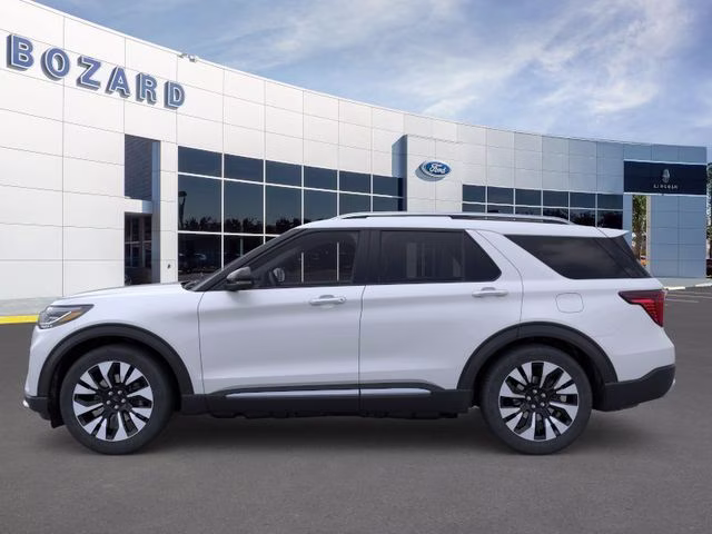 2026 Space White Metallic Ford Explorer Platinum 4X4 SUV