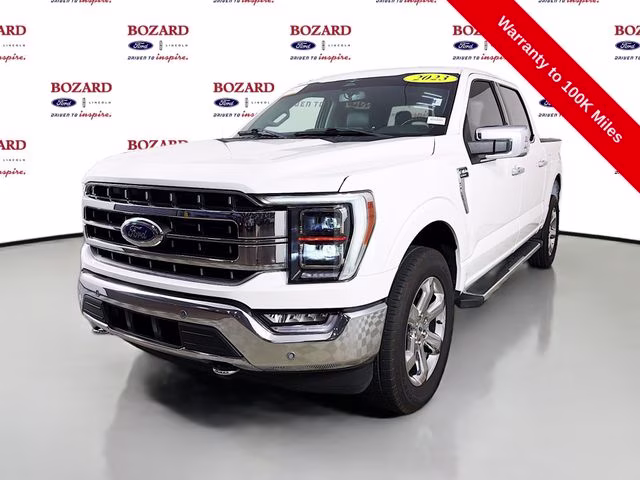 2023 White Metallic Ford F-150 Lariat 4X4 Truck