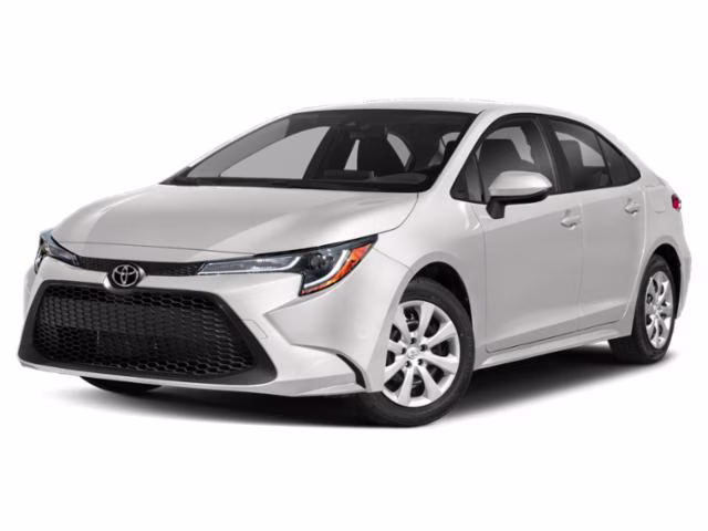 2022 White Toyota Corolla LE FWD Sedan
