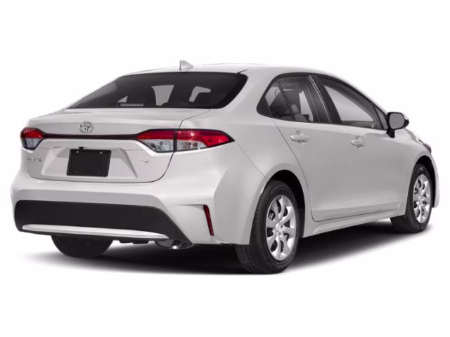 2022 White Toyota Corolla LE FWD Sedan