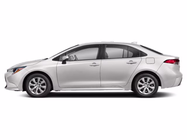 2022 White Toyota Corolla LE FWD Sedan