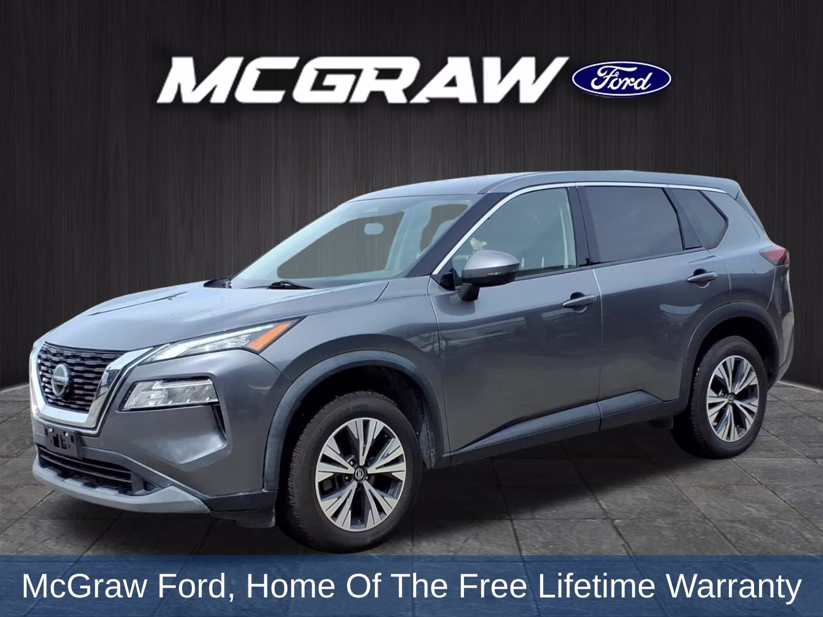 2021 Gun Metallic Nissan Rogue SV FWD SUV