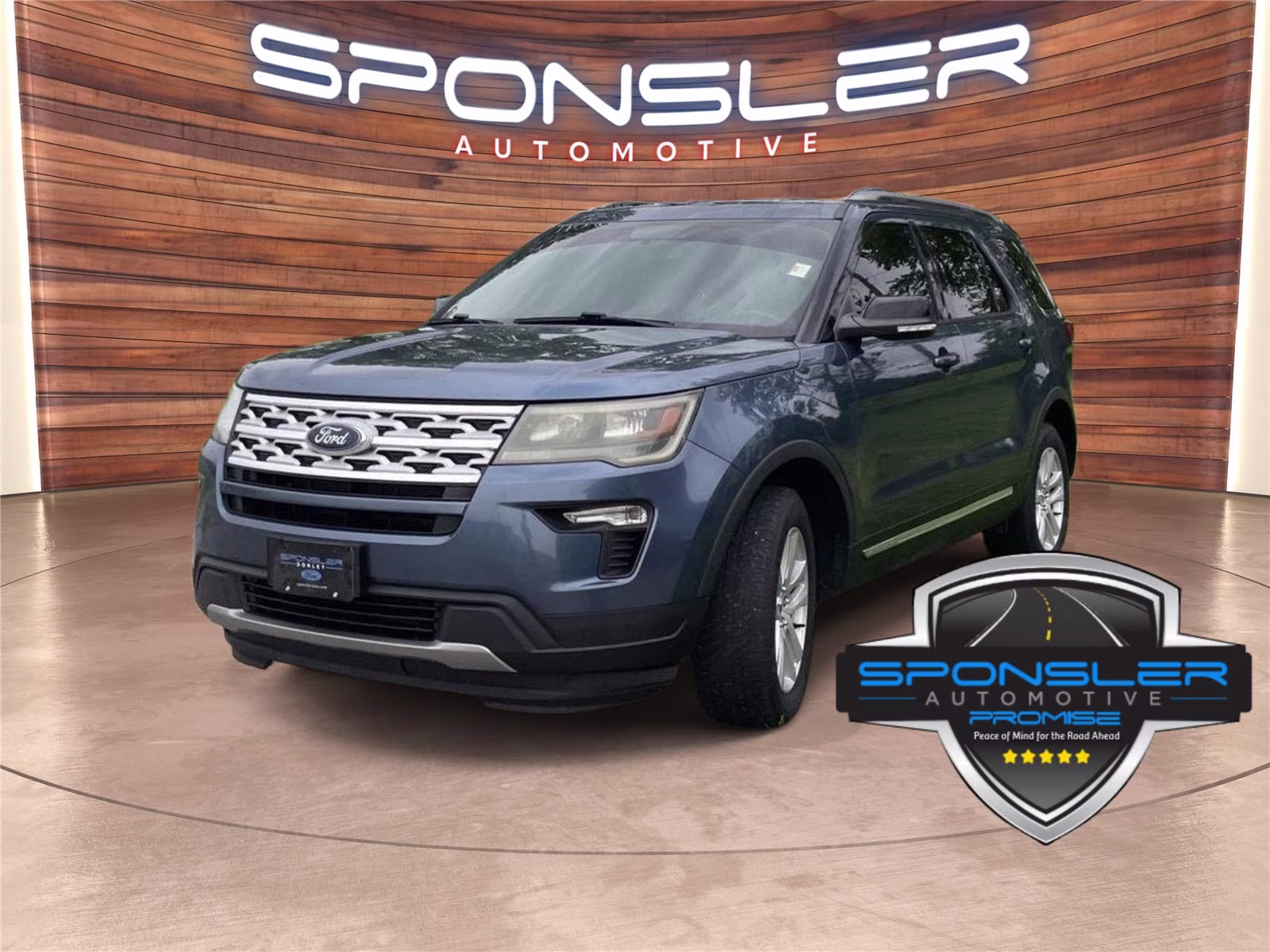 2018 Blue Ford Explorer XLT 4X4 SUV