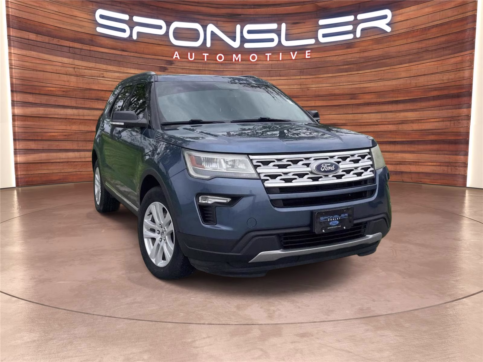 2018 Blue Ford Explorer XLT 4X4 SUV