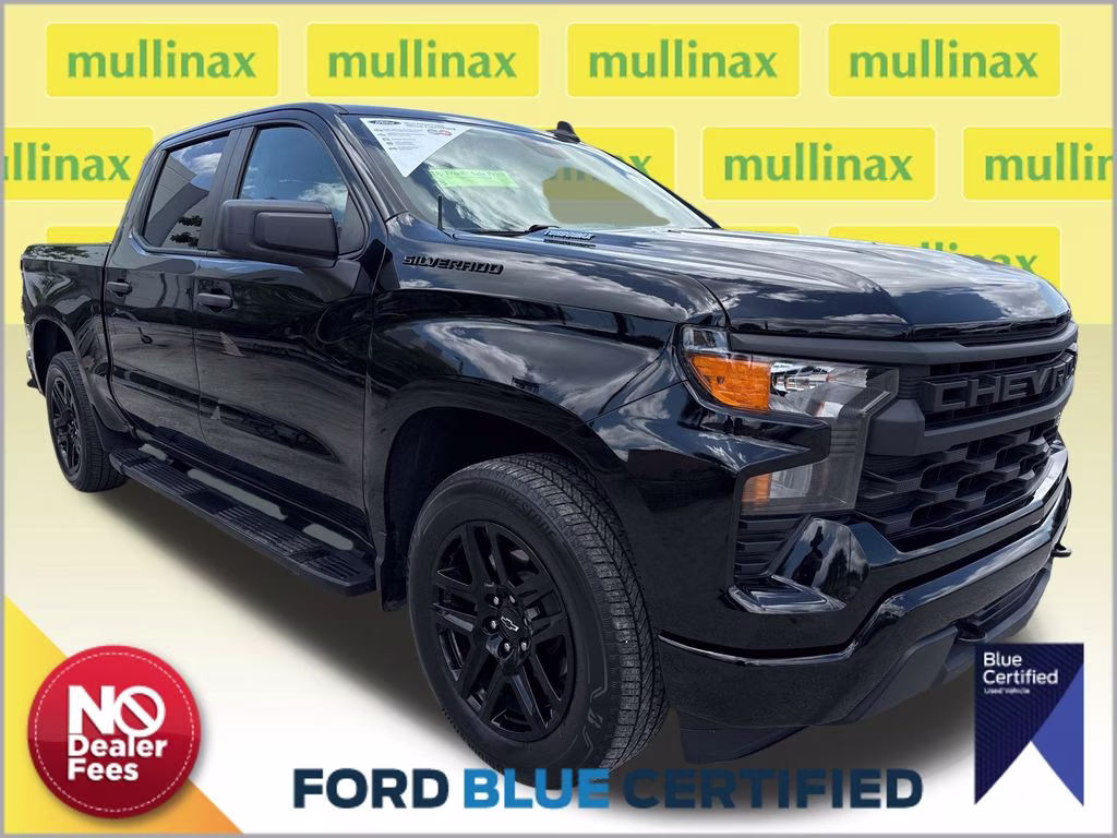 2024 Black Chevrolet Silverado 1500 Custom RWD Truck