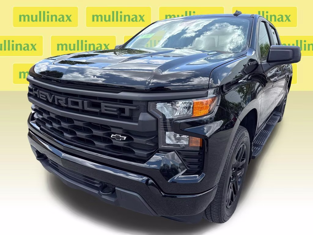 2024 Black Chevrolet Silverado 1500 Custom RWD Truck