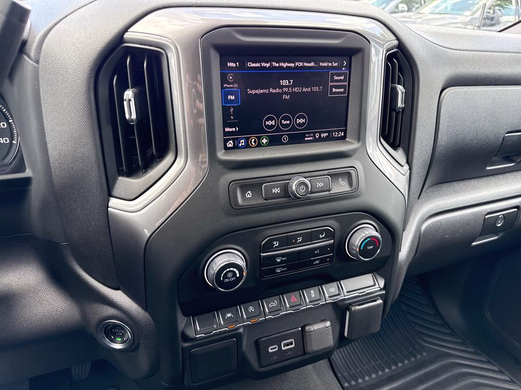 2024 Black Chevrolet Silverado 1500 Custom RWD Truck