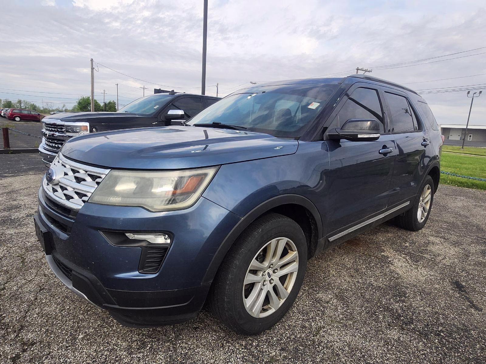 2018 Blue Ford Explorer XLT 4X4 SUV