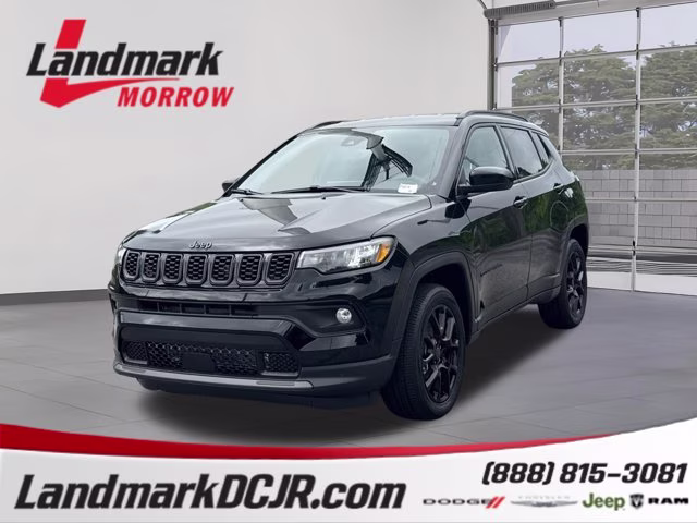 2026 Diamond Black Crystal Pearlcoat Jeep Compass Latitude Altitude 4X4 SUV
