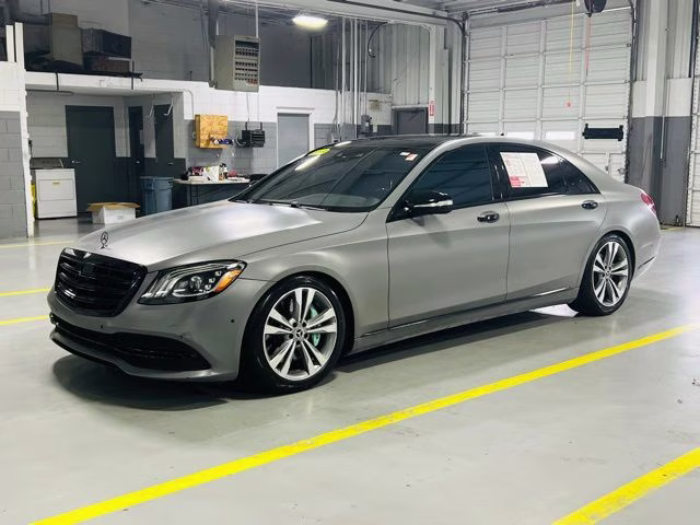 2019 Black Mercedes-Benz S-Class S 450 RWD Sedan
