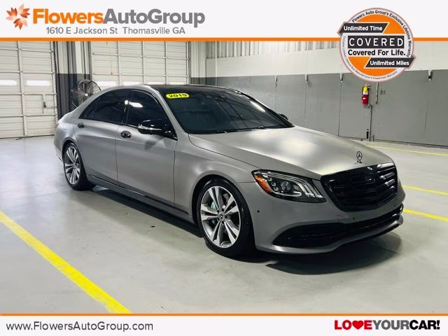 2019 Black Mercedes-Benz S-Class S 450 RWD Sedan