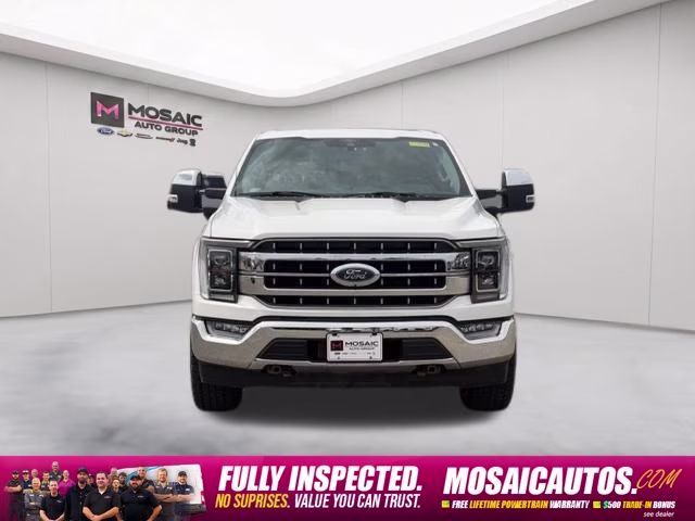 2021 White Metallic Ford F-150 Lariat 4X4 Truck