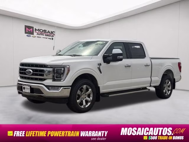 2021 White Metallic Ford F-150 Lariat 4X4 Truck