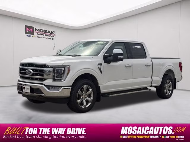 2021 White Metallic Ford F-150 Lariat 4X4 Truck
