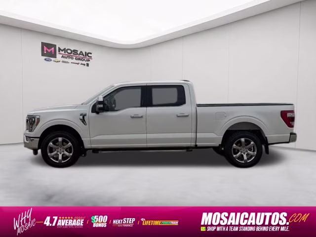 2021 White Metallic Ford F-150 Lariat 4X4 Truck