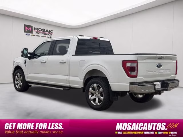 2021 White Metallic Ford F-150 Lariat 4X4 Truck