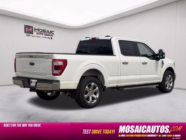 2021 White Metallic Ford F-150 Lariat 4X4 Truck
