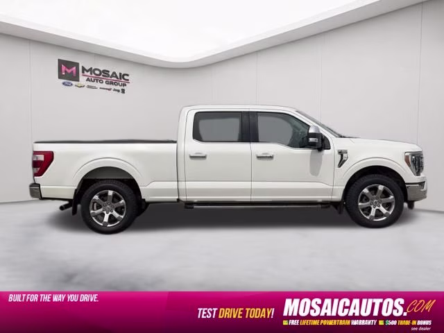 2021 White Metallic Ford F-150 Lariat 4X4 Truck