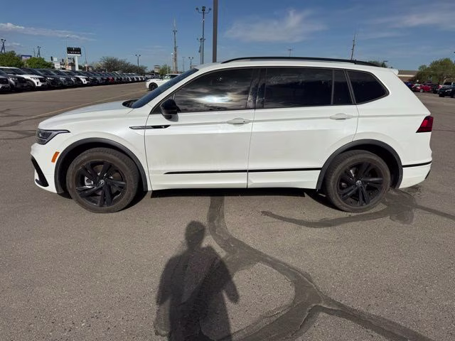 2023 Opal White Pearl Volkswagen Tiguan 2.0T SE R-Line Black AWD SUV