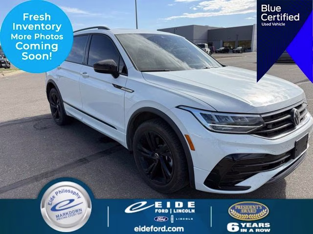 2023 Opal White Pearl Volkswagen Tiguan 2.0T SE R-Line Black AWD SUV