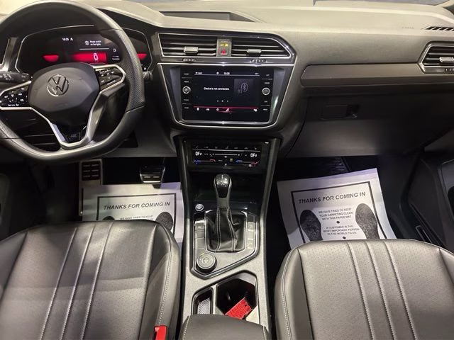 2023 Opal White Pearl Volkswagen Tiguan 2.0T SE R-Line Black AWD SUV