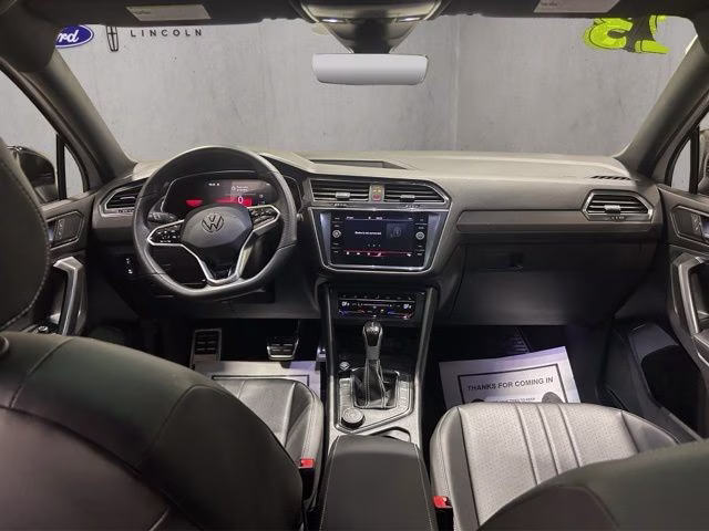 2023 Opal White Pearl Volkswagen Tiguan 2.0T SE R-Line Black AWD SUV