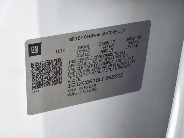 2020 Summit White Chevrolet Malibu LS FWD Sedan