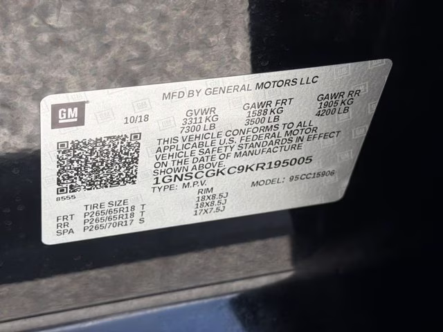 2019 Black Chevrolet Suburban LS RWD SUV