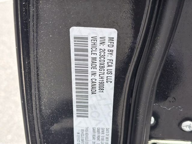 2020 Pitch Black Clearcoat Dodge Charger SXT RWD Sedan
