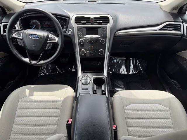 2019 Oxford White Ford Fusion S FWD Sedan