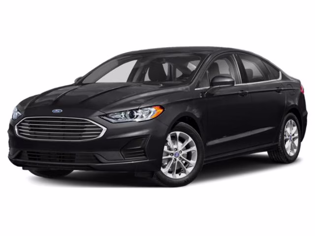 2020 Black Ford Fusion S FWD Sedan