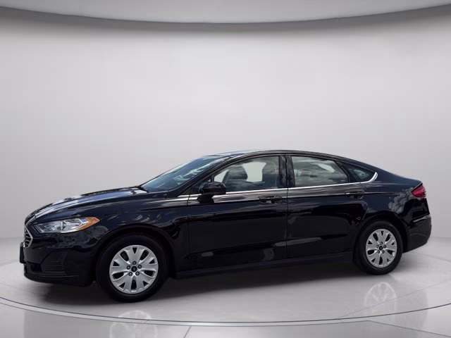 2020 Black Ford Fusion S FWD Sedan