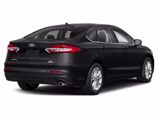 2020 Black Ford Fusion S FWD Sedan