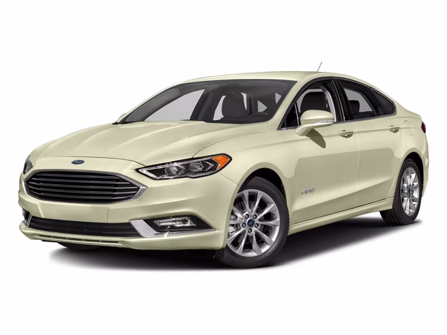 2017 White Gold Ford Fusion Hybrid S FWD Sedan