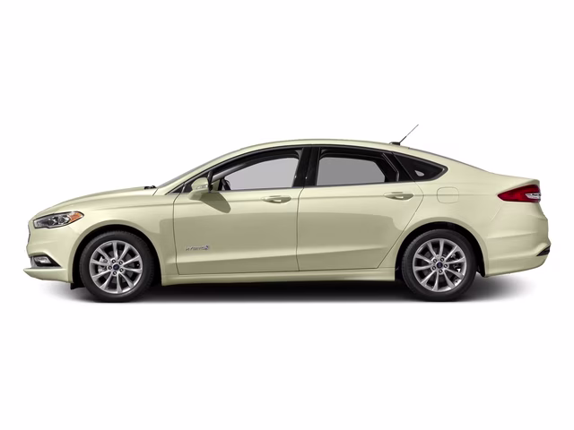 2017 White Gold Ford Fusion Hybrid S FWD Sedan