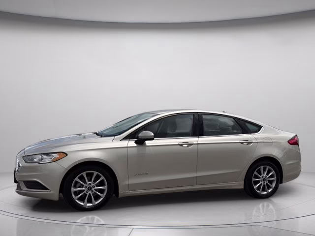 2017 White Gold Ford Fusion S FWD Sedan