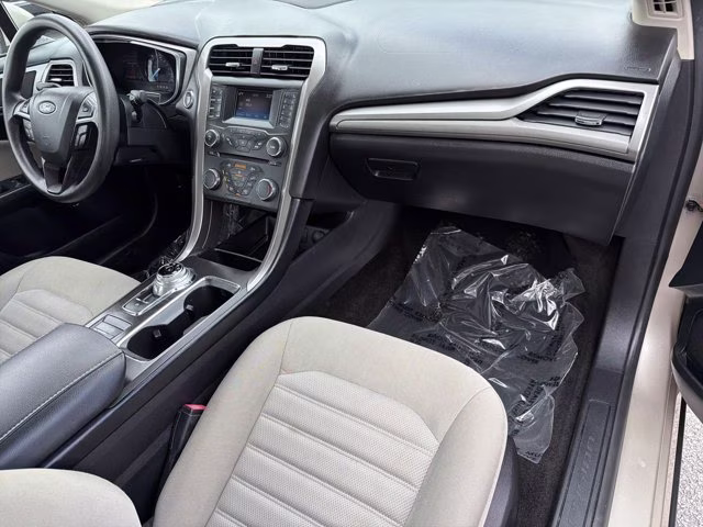 2017 White Gold Ford Fusion S FWD Sedan