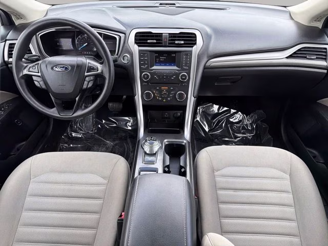 2017 White Gold Ford Fusion S FWD Sedan