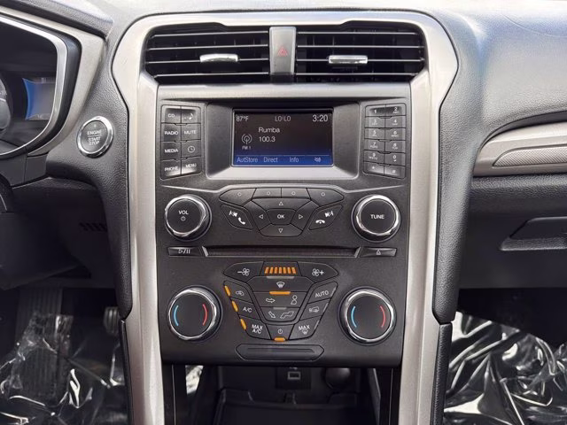 2017 White Gold Ford Fusion S FWD Sedan