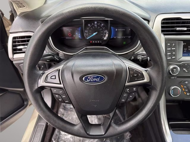 2017 White Gold Ford Fusion S FWD Sedan