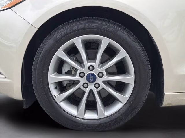 2017 White Gold Ford Fusion S FWD Sedan